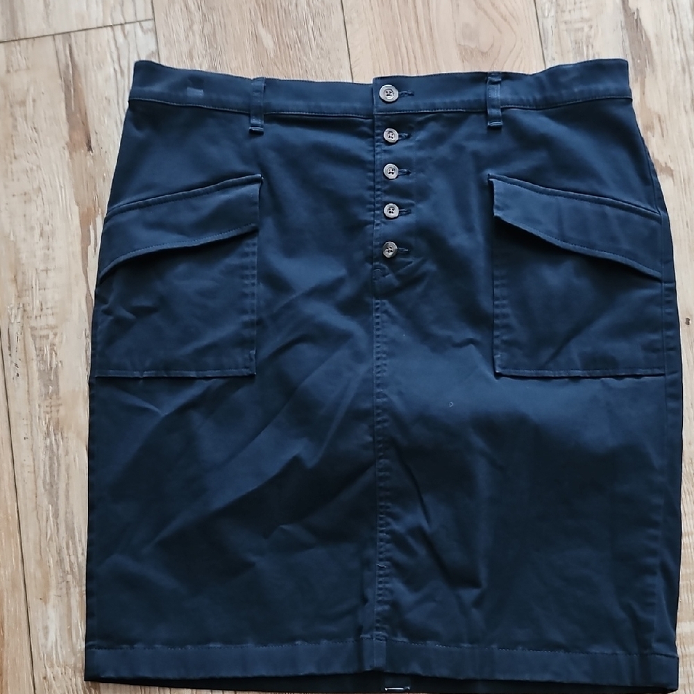 LOFT Blue Knee-Length Pencil Skirt for Work